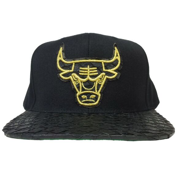 Mitchell & Ness Other - Chicago Bulls Mitchell & Ness NBA Snapback Hat Cap Fish Carp Skin Bill Black NWT